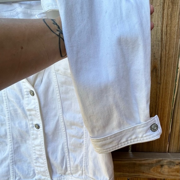 GAP Women’s White Denim Jacket XXL - Picture 6 of 15
